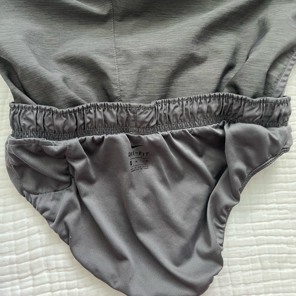 Nike Tempo Dri-Fit brief lined women's running shorts -Gray -Size Medium - Picture 4 of 11